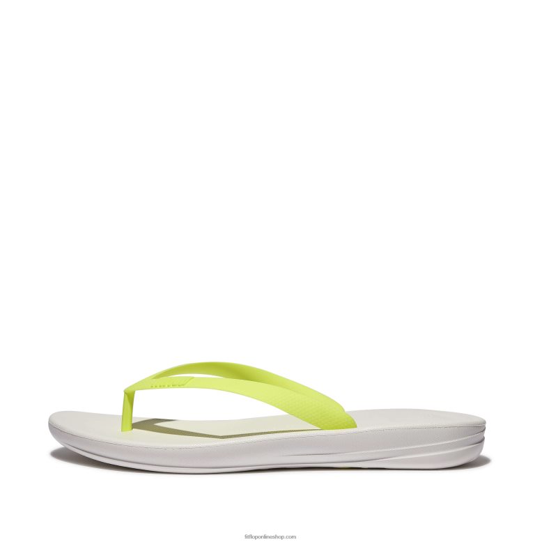 hombres Fitflop chanclas ergonómicas iqushion P802P201 blanco amarillo