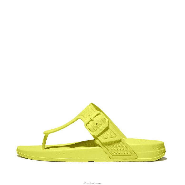 mujer Fitflop chanclas iqushion con hebilla ajustable P802P3 amarillo electrico