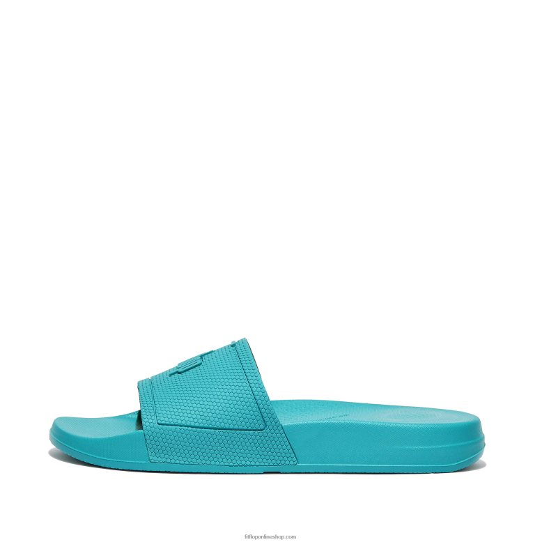 mujer Fitflop toboganes de piscina iqushion P802P181 azul tahití